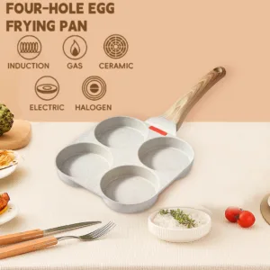 Four-hole Frying Pan with Double Bottom Baking Tray-Cookware Series