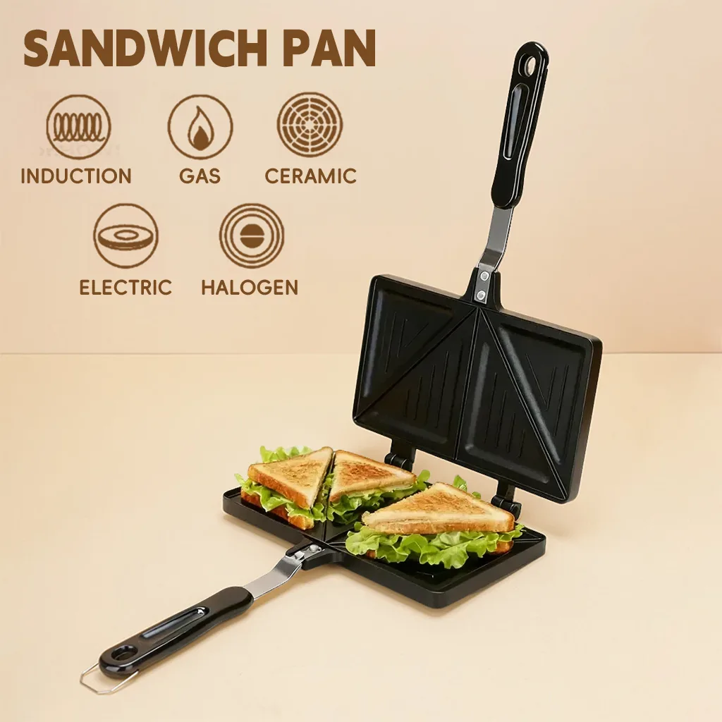 Double-Sided Sandwich Toaster Frying Pan - Image 2