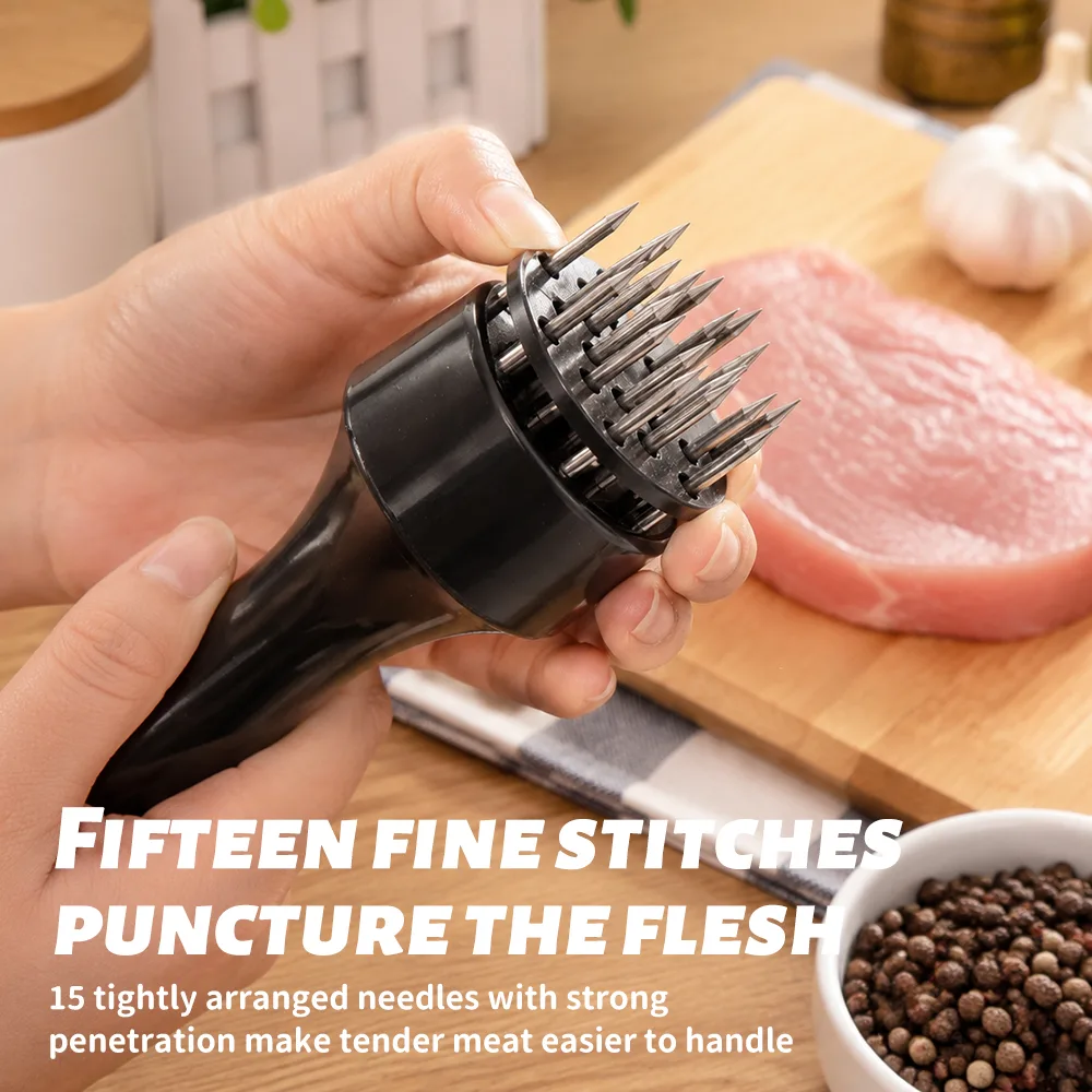 Precision 420 stainless steel tenderizing needle blades for commercial meat processing