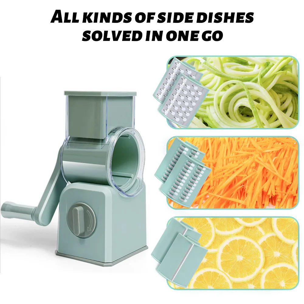 Interchangeable 420 stainless steel cutting discs for rotary vegetable chopper