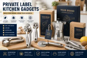 Private label kitchen gadgets with custom branding, premium packaging, and OEM manufacturing solutions for retailers, distributors, and global kitchenware brands.