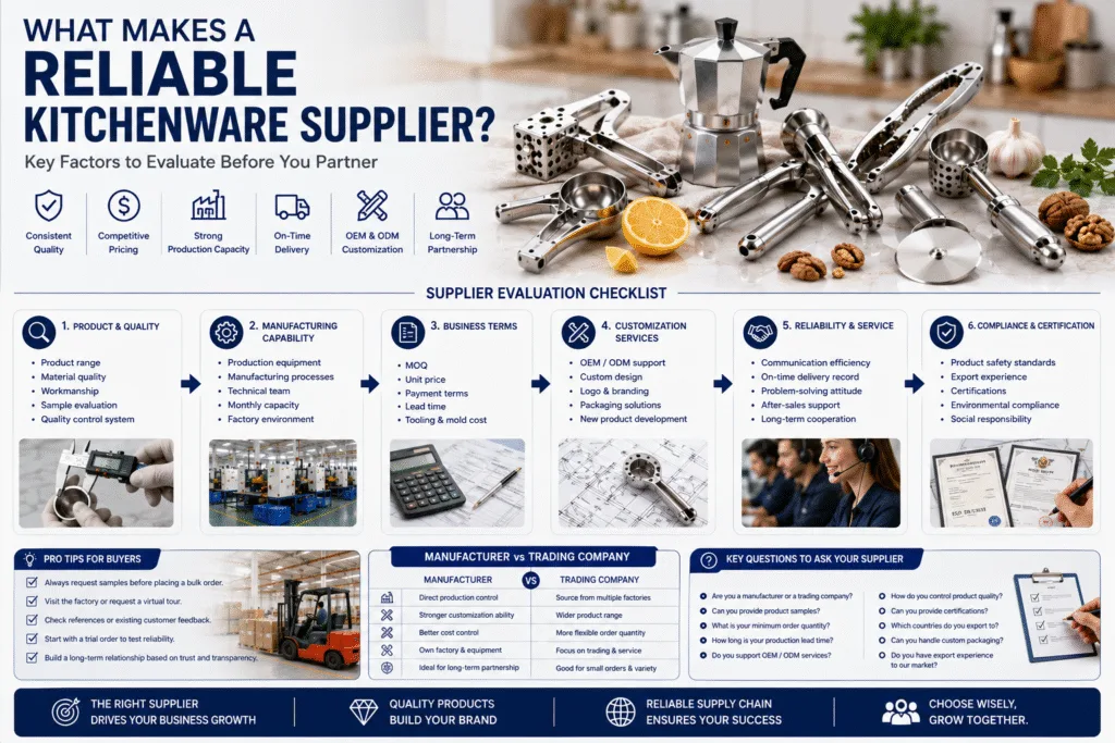 How to evaluate a kitchenware supplier for quality, capacity and customization